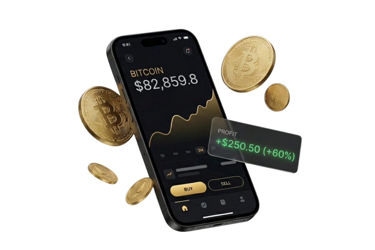 تداول البتكوين مع Market Trade